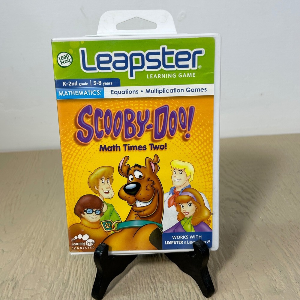 LeapFrog Leapster Scooby-Doo Math Times K-2nd Grade Ages 5-8 Educationalp‎